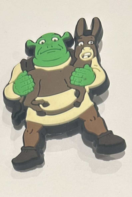 Shrek and Donkey Shoe Charm