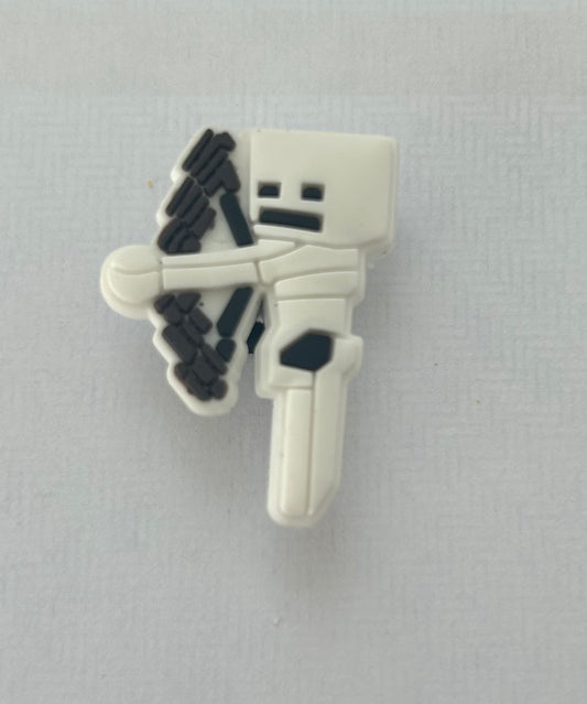 Minecraft Skeleton Shoe Charm