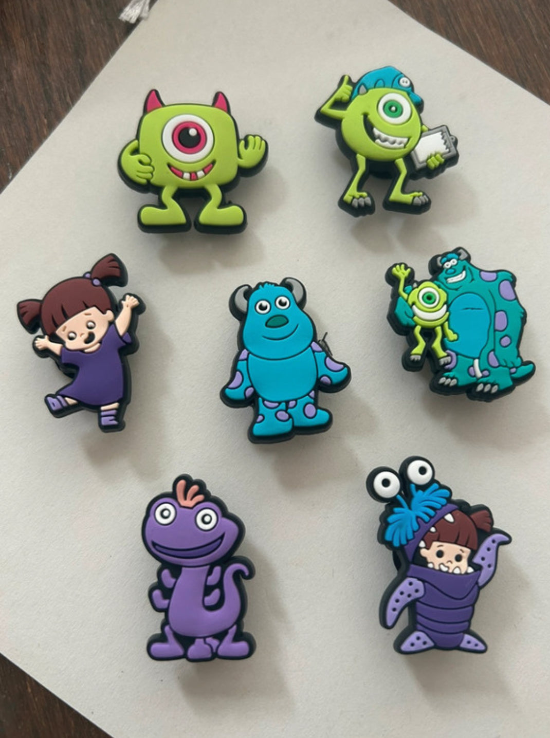 Full set of Monsters Inc Shoe Charms