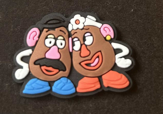 Mr and Mrs Potato Head Shoe Charm